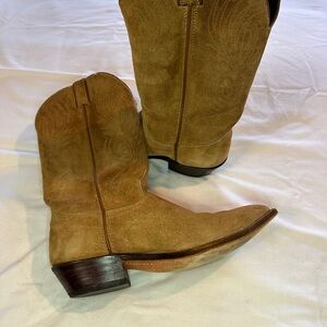 Code West Tan Suede Cowboy Boots size 8.5M